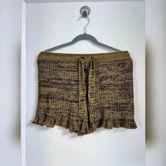 MARIA DORA FRILL CASHMERE BLEND SHORTS SIZE S - Picture 1 of 6
